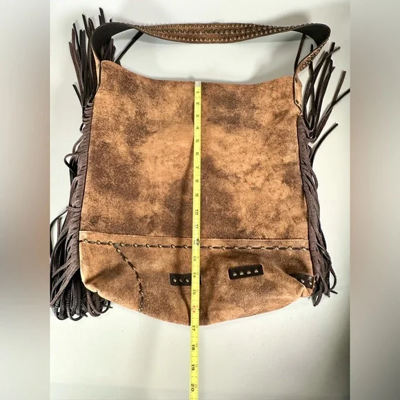 Juan Antonio Distressed Leather HOBO shoulder/handbag - Picture 7 of 15